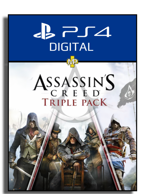 Assassin's Creed Triple Pack: Black Flag, Unity, Syndicate - Ps4 - Digital